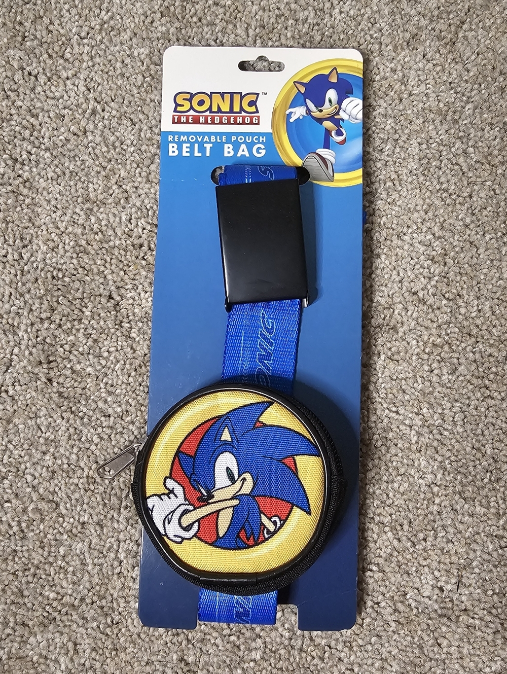 Sonic the Hedgehog Blue Belt Bag for Kids